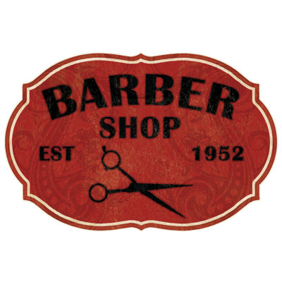 Barber Shop - Wrapped Canvas Print