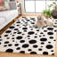 Tapis ivoire / noir Camey-484637455