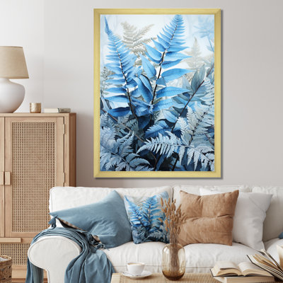 Ferns Azure Dreams I sur impression sur toile