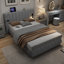 Upholstered Velvet Bed Frame-163103611