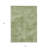 HomeRoots 3' X 5' Green Washable Indoor Outdoor Area Rug