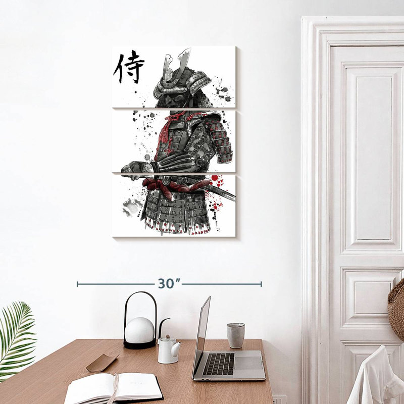 Mait Samurai Sumi-E, H 32 po x l 20 po