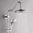 FORNO ACQUA AcquaSPA Shower Brushed Nickel 8in. 6-Function Shower Head, 3 Body Jets & 5-Function Handheld-116472686