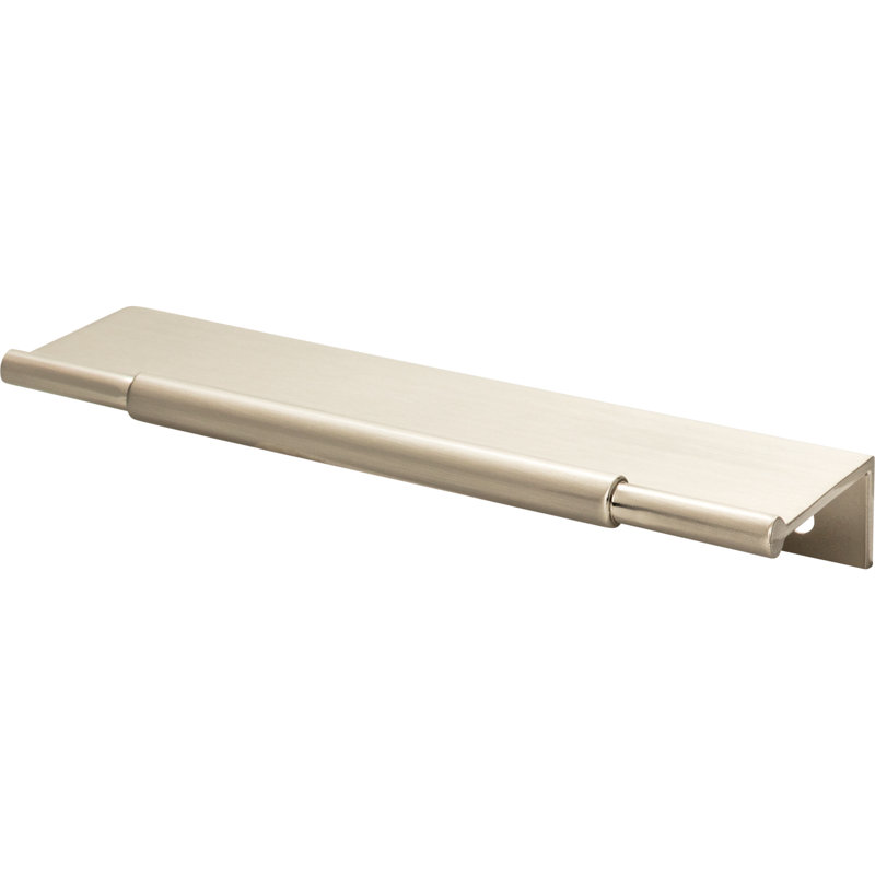 Crestview Finger Pull, Brushed Satin Nickel