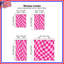 Pink Wavy Checkered Pattern Window Curtains Checkered Sheer & Room Darkening - 2 Panels-897537249-897537248