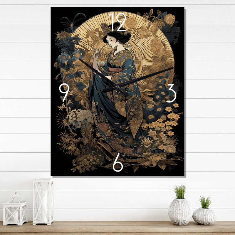 Horloge murale Jardan - Japon, H 32 po x l 24 po x P 1 po