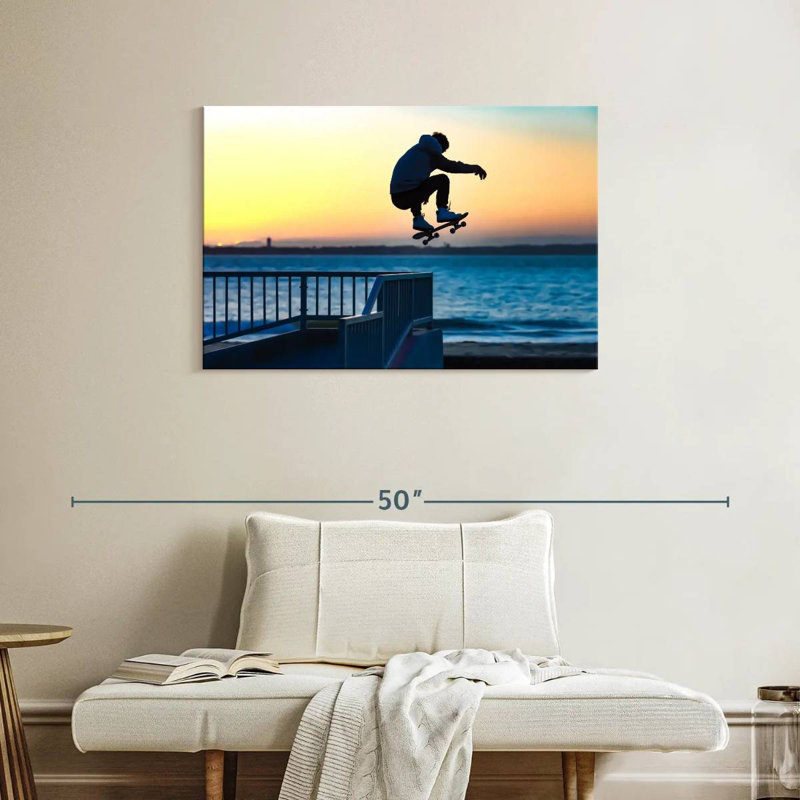 Beachside Skateboard Jump, H 24 po x l 36 po