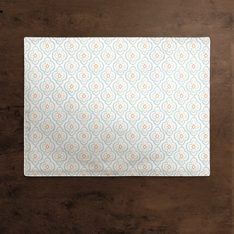 Napperon en coton 14 po, Blanc
