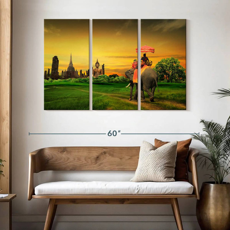 Brampt Thailand Elephant Ride, 32" H x 50" W