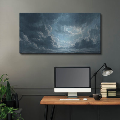  «Stormy Sky» par Ann Klee, art mural en métal, 48 po x 24 po