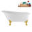 58" Streamlin Clawfoot Tub,Tray,Drain, Clawfeet-101628924-102219865