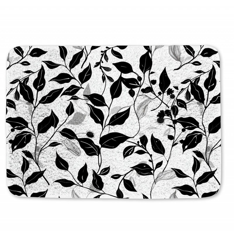 Chryssa Microfiber / Microsuede Non-Slip Bath Mat, 17" W x 24" L