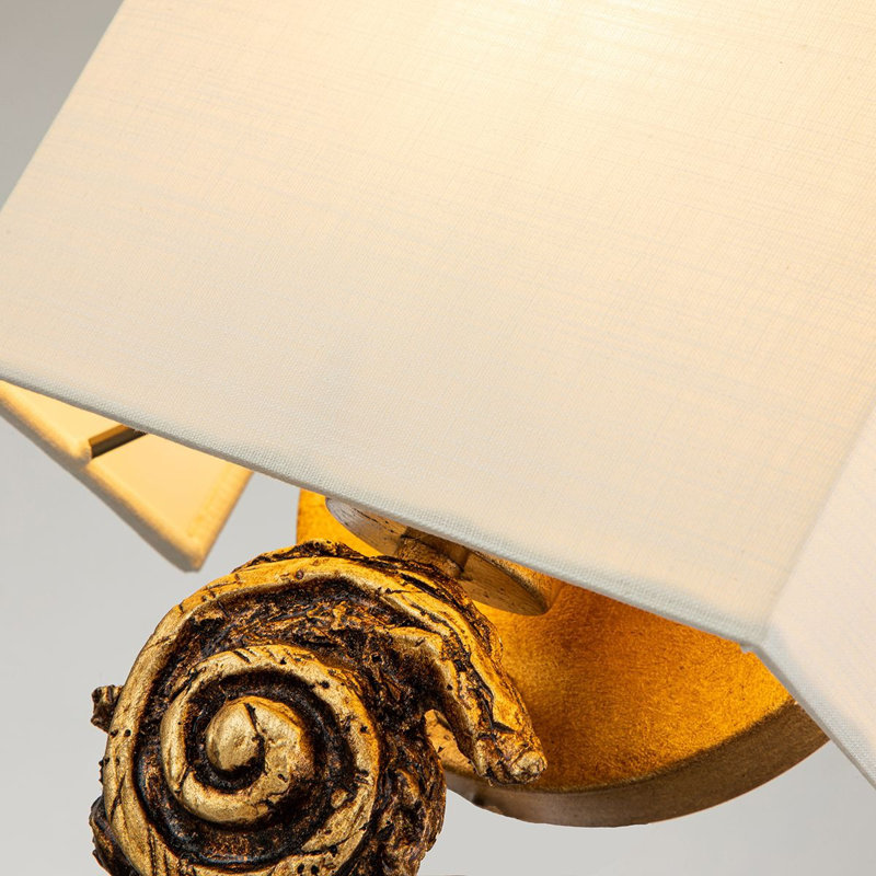 Swirl Small Armed Sconce, Gold