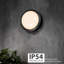 Biridiana Black 22cm H Integrated LED Outdoor Flush Mount