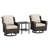 3-piece Patio Rattan Swivel Chair Set-767435258