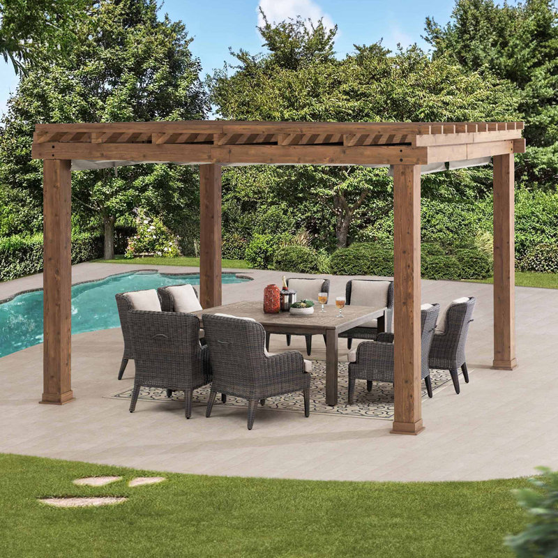 13 pi. L 11 pi. Pergola en aluminium