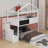 Twin Over Full House Bunk Bed With Blackboard-1507250249