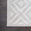 Tapis intérieur / extérieur carreauté à carreaux neutres ivoire Carruth-549053863