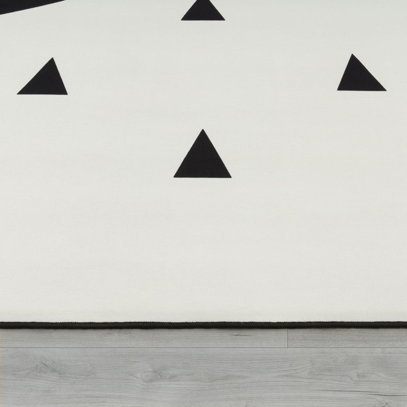 Flatweave Black Rug, Rectangle 160 x 230cm