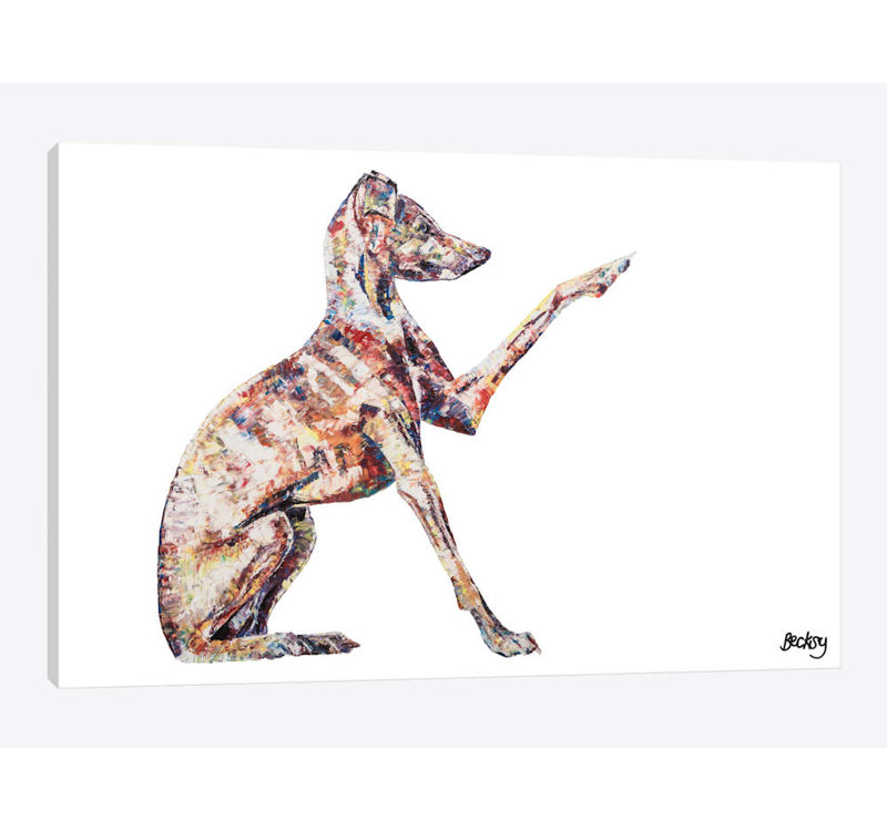 Italian Greyhound by Becksy - Wrapped Canvas Print, No Frame, 101.6 cm H x 66.04 cm W x 3.175 cm D