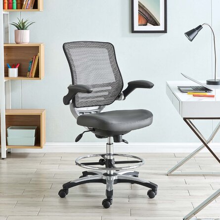 Porch & Den Lesseps Office Drafting Chair by Modway
