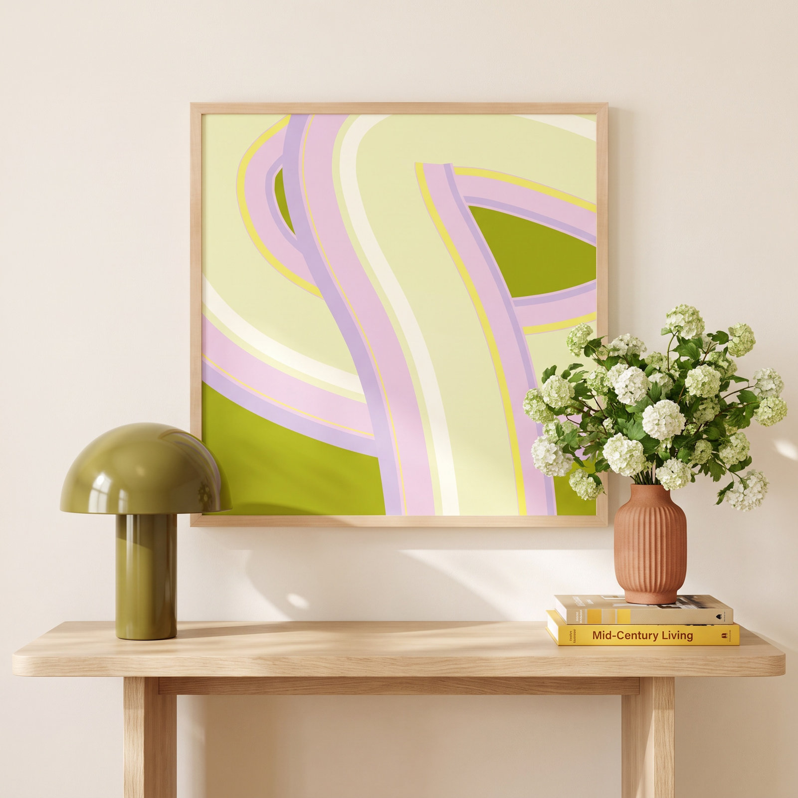 Bubblegum Twist by Jacques Pilon, 16" H x 16" W x 1.25" D, Maple Wood
