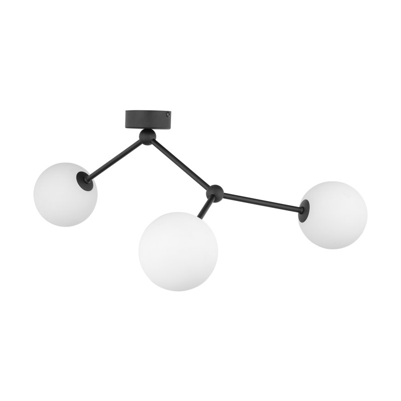 Antares Glass Semi Flush Mount