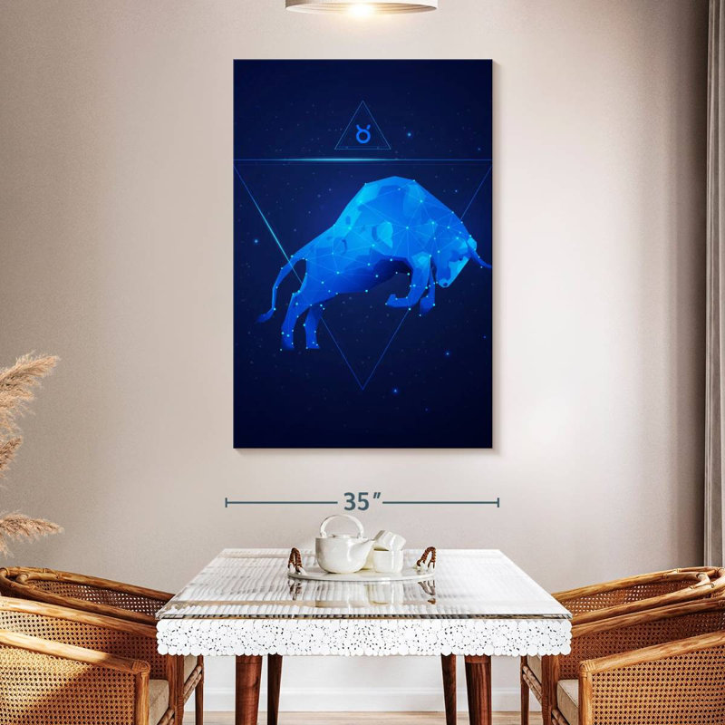 Adella Geometric Taurus, 51" H x 34" W