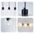 Modern 3-light Black Pendant Lighting With Clear Glass Shades And Adjustable Cords – Perfect For Kitchen Island Or Dining Room
