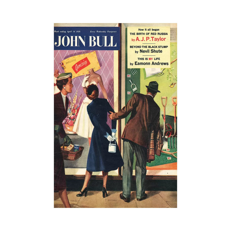 1956 John Bull Magazine Cover by The Advertising Archives - Gallery-Wrapped Canvas Giclée on Canvas, Canvas