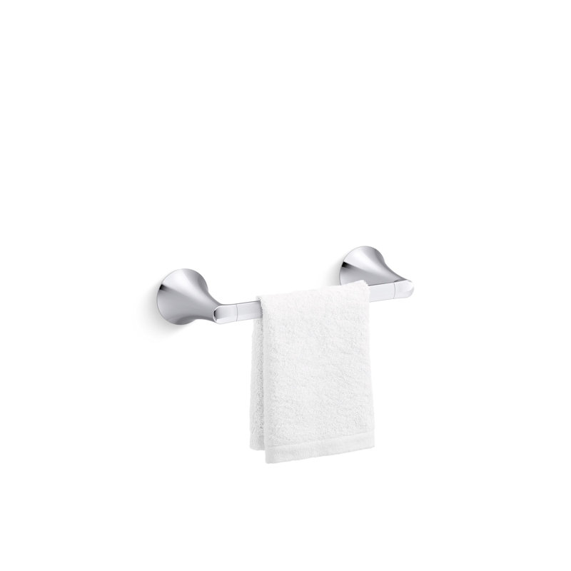 Barre à serviettes Buckley, 2,43 po H x 11,43 po L x 3,68 po P, Chrome poli