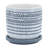 Contemporary Dotted Ceramic Planter with Saucer-303800574-303800573