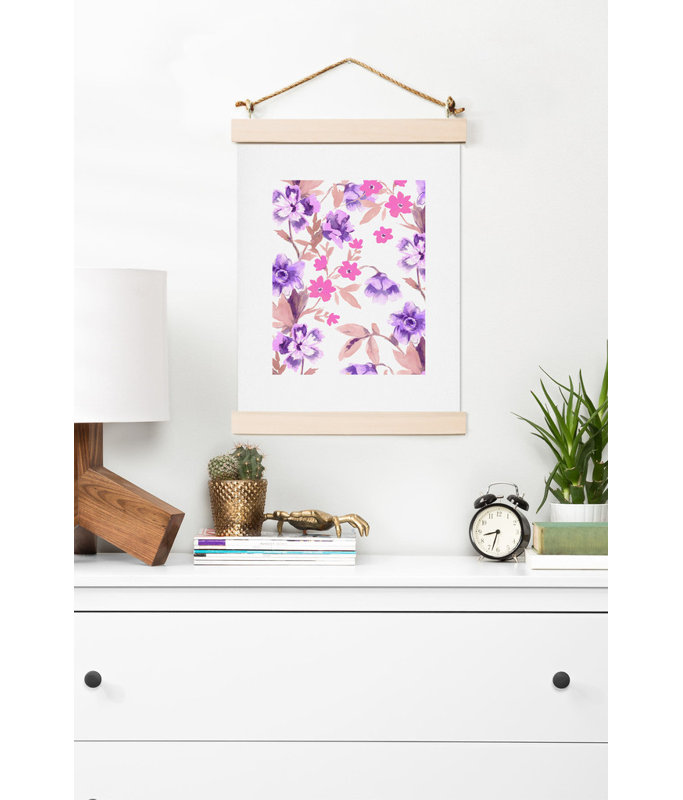 « jardin journal mauve », impression, H 10 po x l 8 po x P 0,13 po