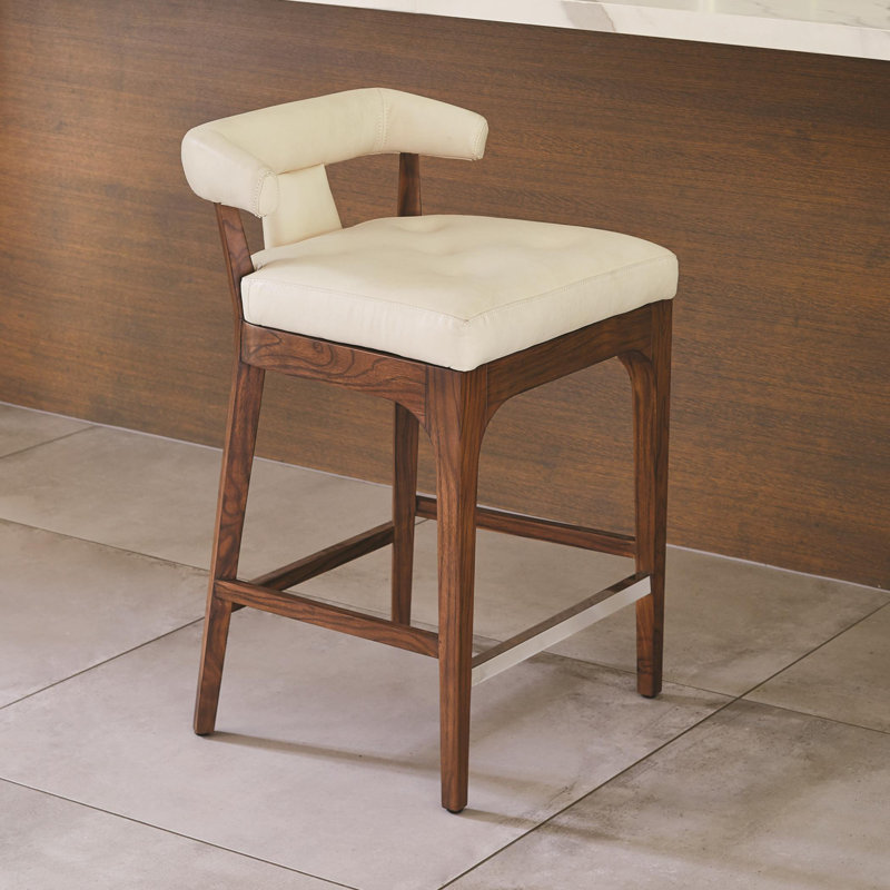 Moderno Stool, Ivory, Counter Stool (25" Seat Height)