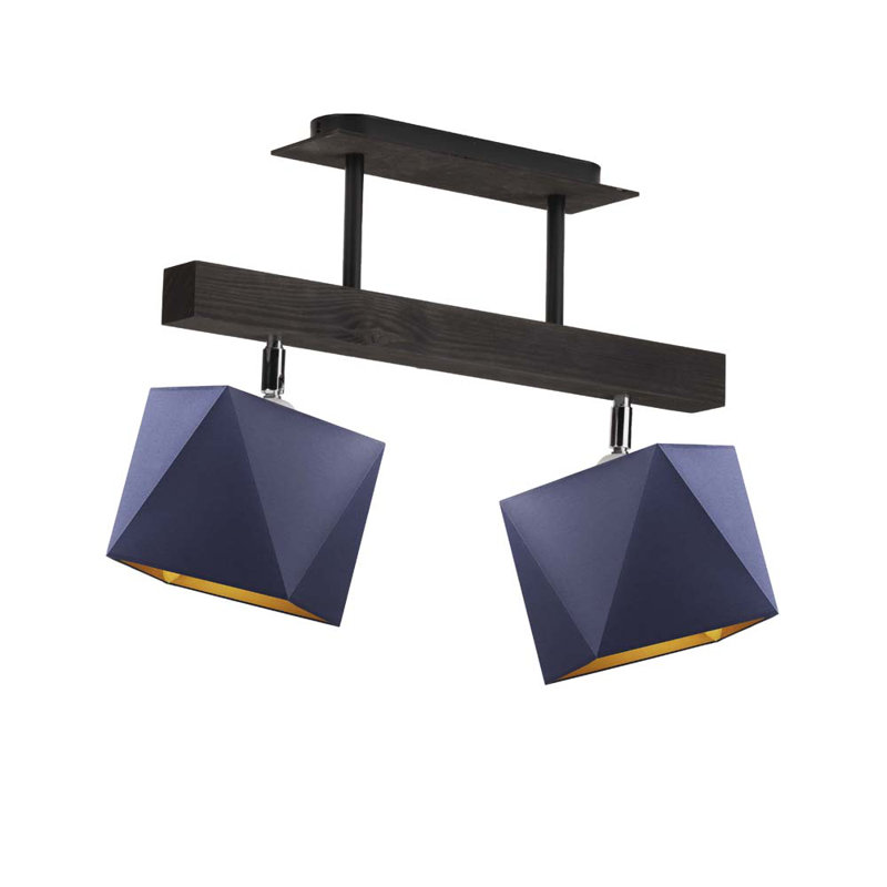 Fianna 2 - Light Kitchen Island Pendant, Navy, Black