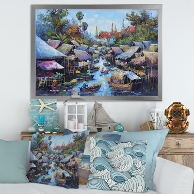 «Vintage Waterside Life I», reproduction sur toile