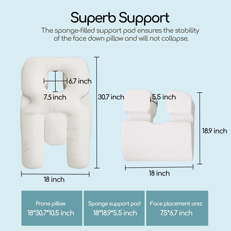 Coussin en duvet Sound Sleep Comfort, Blanc
