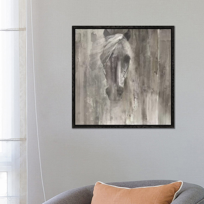 Albena Hristova - Print on Canvas, 66.04 cm H x 66.04 cm W, Black Floater Framed