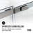 VIGO Amada 56"–60" W x 74" H Frameless Sliding Shower Door in Chrome with Clear Tempered Glass-124638807