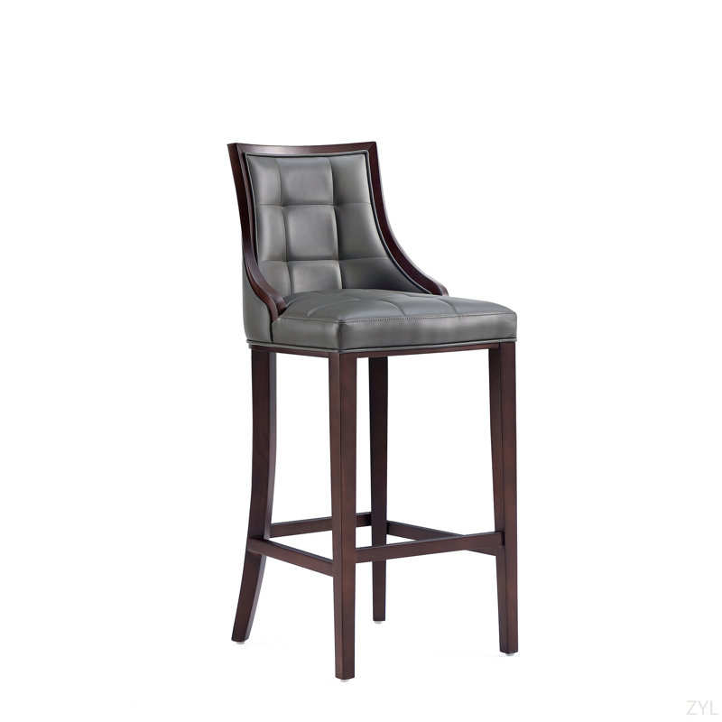 Tabouret de bar Fifth Avenue, Similicuir gris