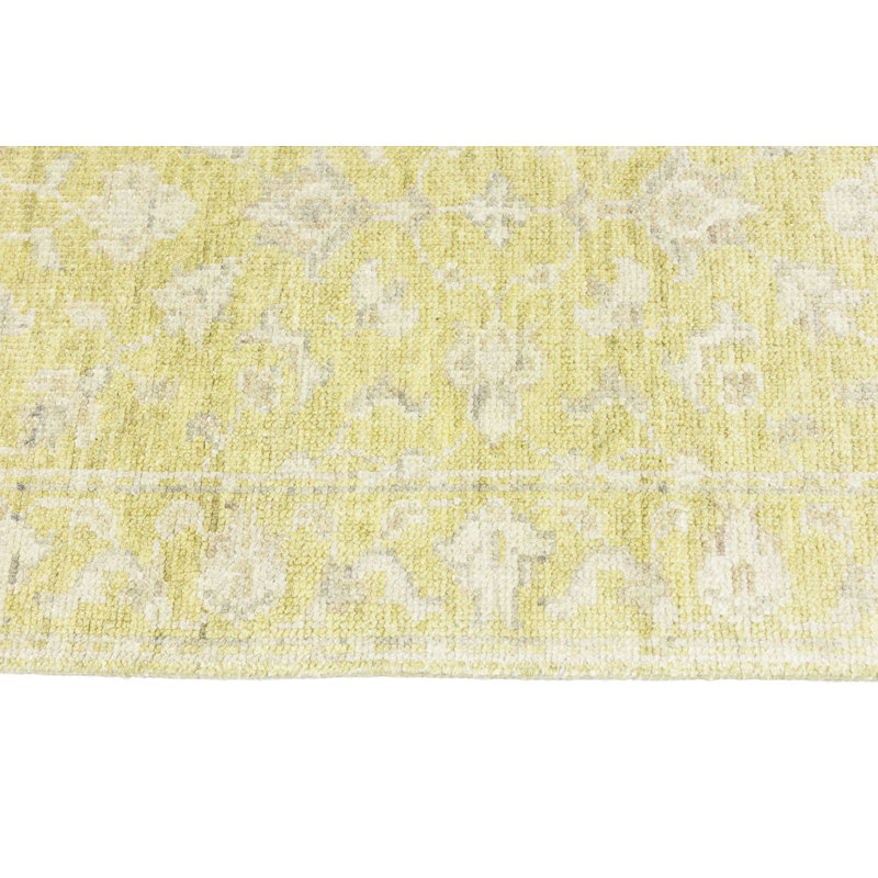 Tapis oriental floral Elandus, Tapis de couloir 2 pi 7 po x 12 pi 1 po