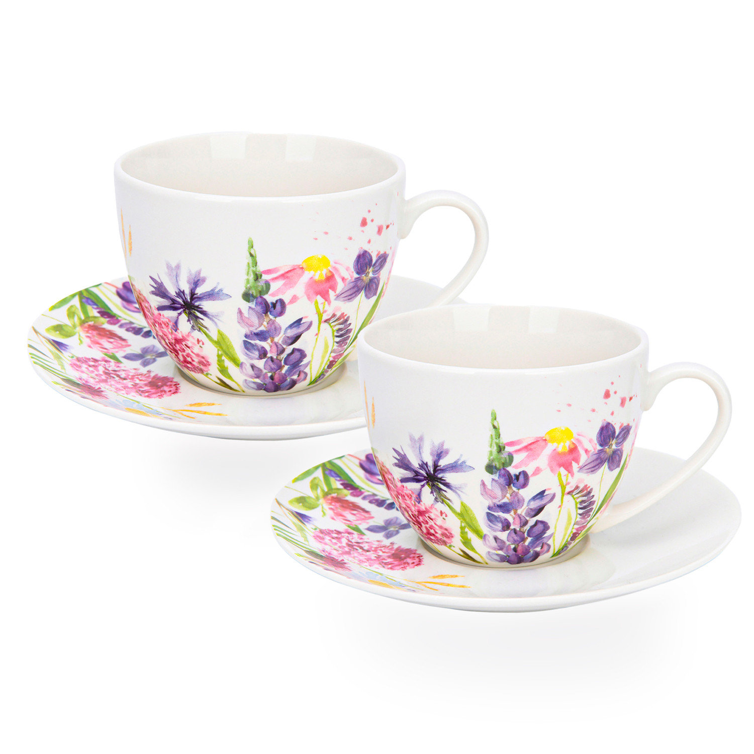 Candy Green - 2pc Tea Cup & Saucer Set