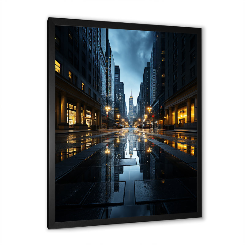 Leffert gratte-ciel Urban Symphony - impression, Cadre photo noir, H 32 po x l 24 po x P 1 po