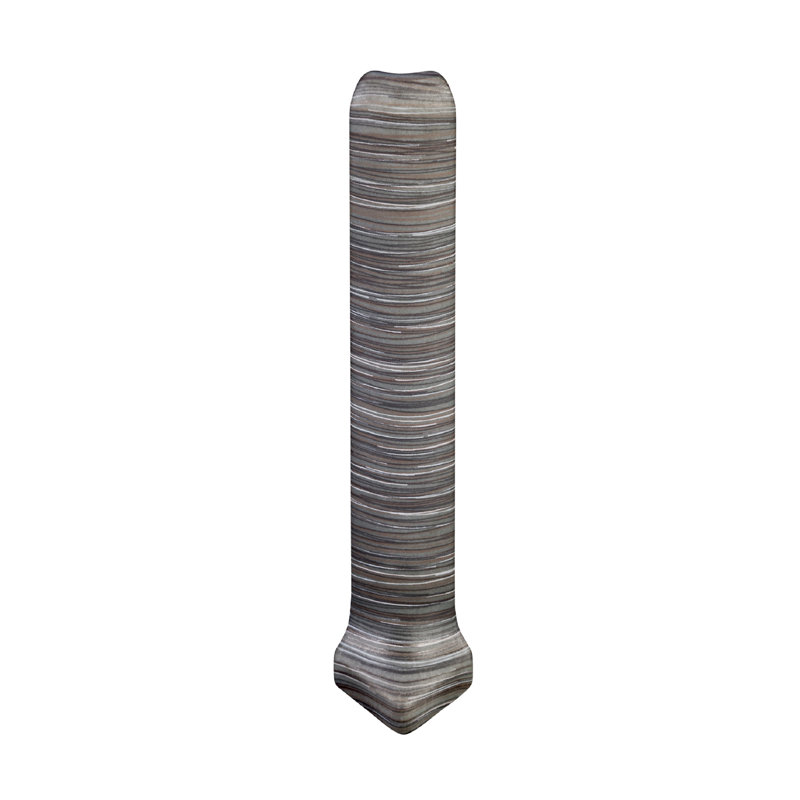 Strands 6" x 1" Porcelain Bullnose Tile Trim in Twilight