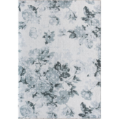 Tapis bleu Eloise