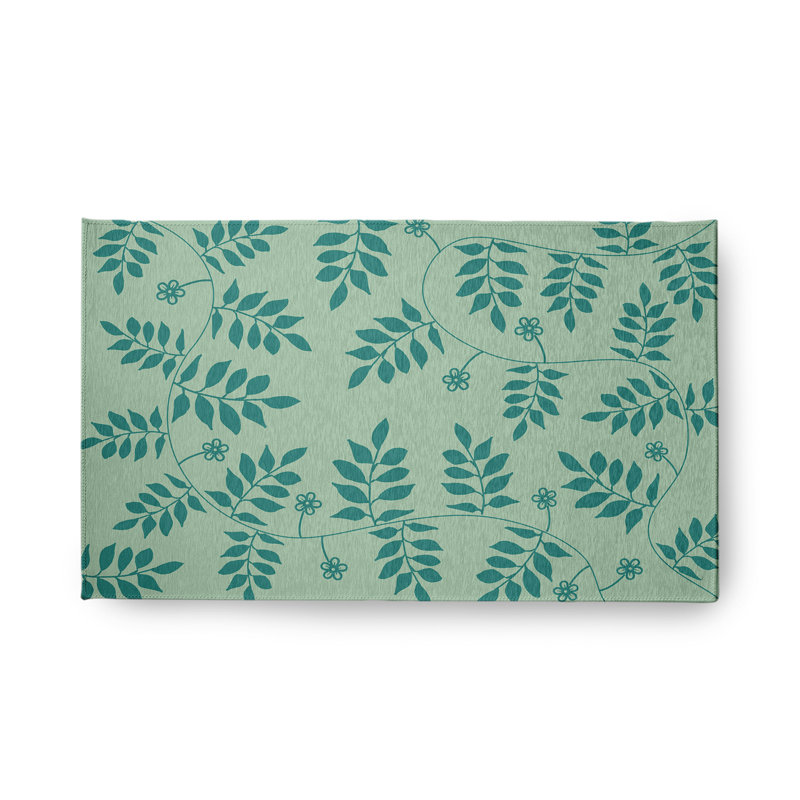 Lacole Chenille Floral Rug