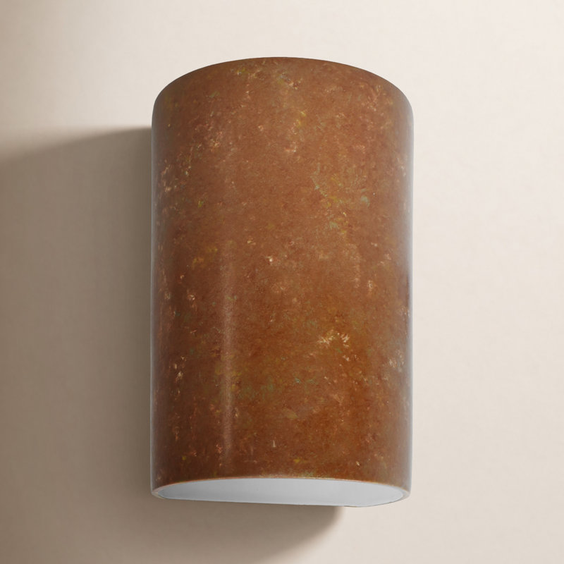 Nomad Ceramic Wall Light, Rust Patina