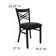 Chaises de restaurant en métal Prompton Modern "X" par Flash Furniture