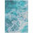 Machine Washable Indoor/Outdoor Cinead ACN1705 Teal Rug-104740131