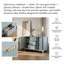 Buffet avec 3 tiroirs et portes à fermeture en douceur Artistic Wave-design-1867260686